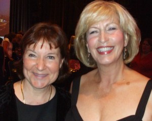 Newly published author Janis Lee Thereault and best-selling author Linda Howard